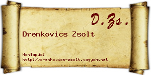 Drenkovics Zsolt névjegykártya